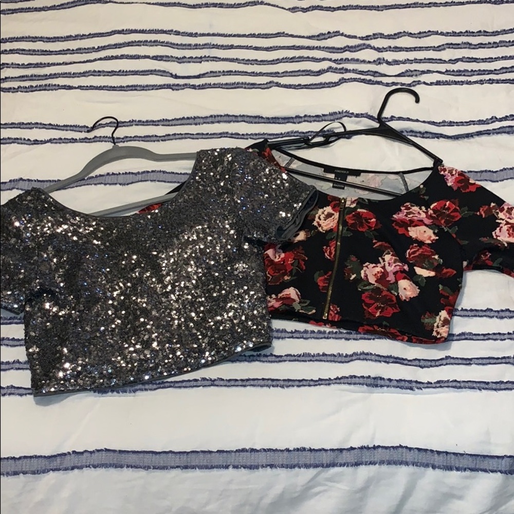 Two Medium Crop Tops